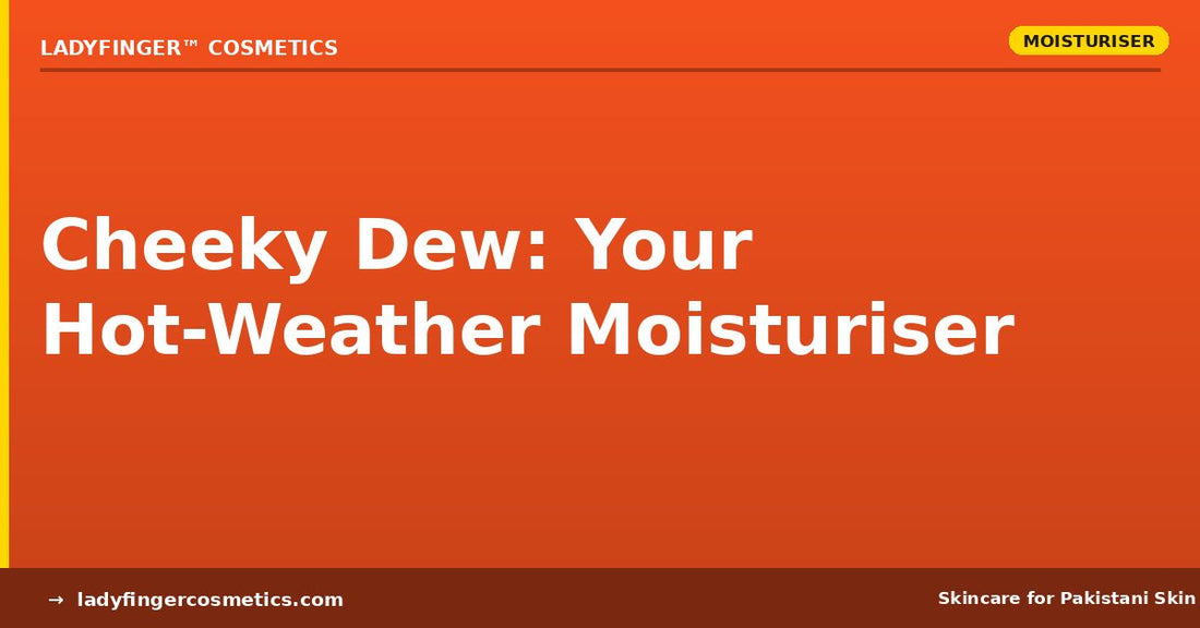 Cheeky Dew Moisturiser for Pakistani weather
