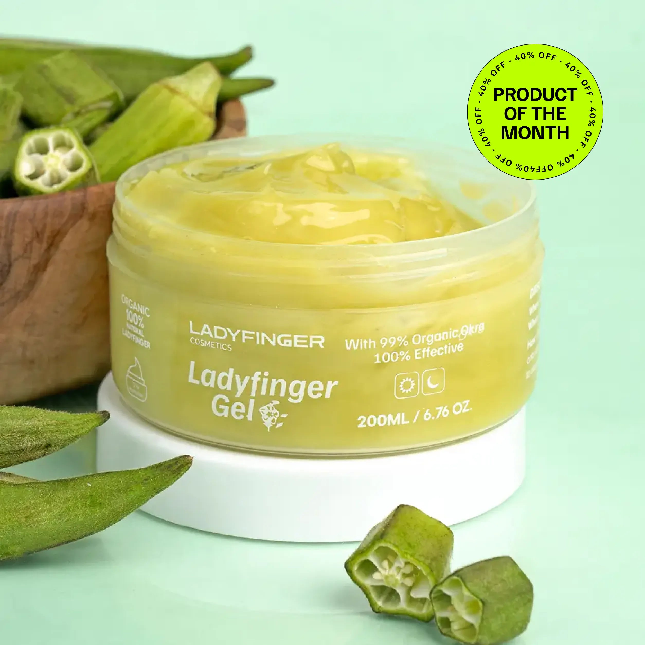 Ladyfinger Gel - Hydrating Face & Hair Gel for Oily Skin