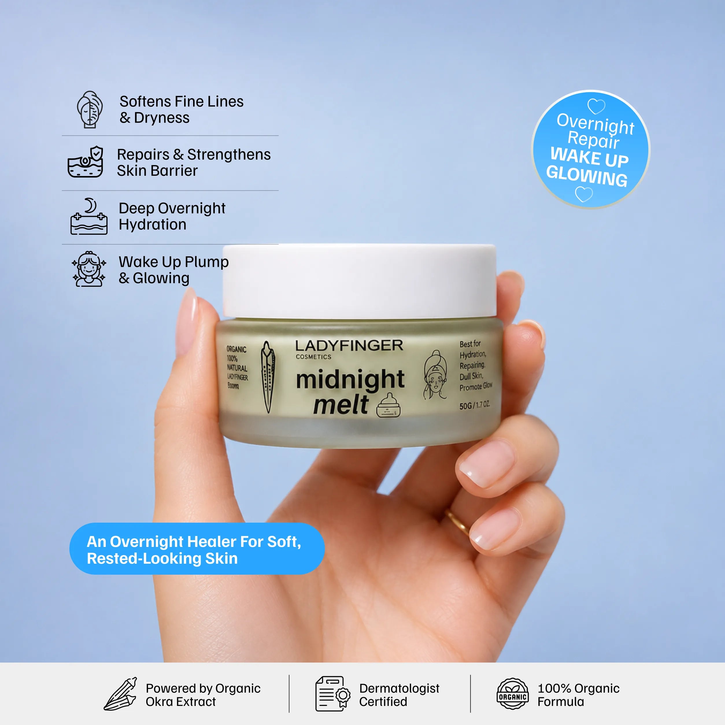 Midnight Melt - Best Skin Brightening Night Cream & Dark Spot Corrector